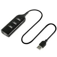 1 шт. высокоскоростной 480 Мбит/с 4 порта USB 2,0 концентратор USB разветвитель адаптер порт для ноутбука ПК компьютер периферийные устройства Аксессуары - изображение