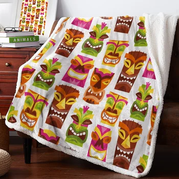 

Colorful Funny Cute IllustrationsNew Winter Warm Blanket Office Plush Blanket Bedspreads Quilt Drop Ship