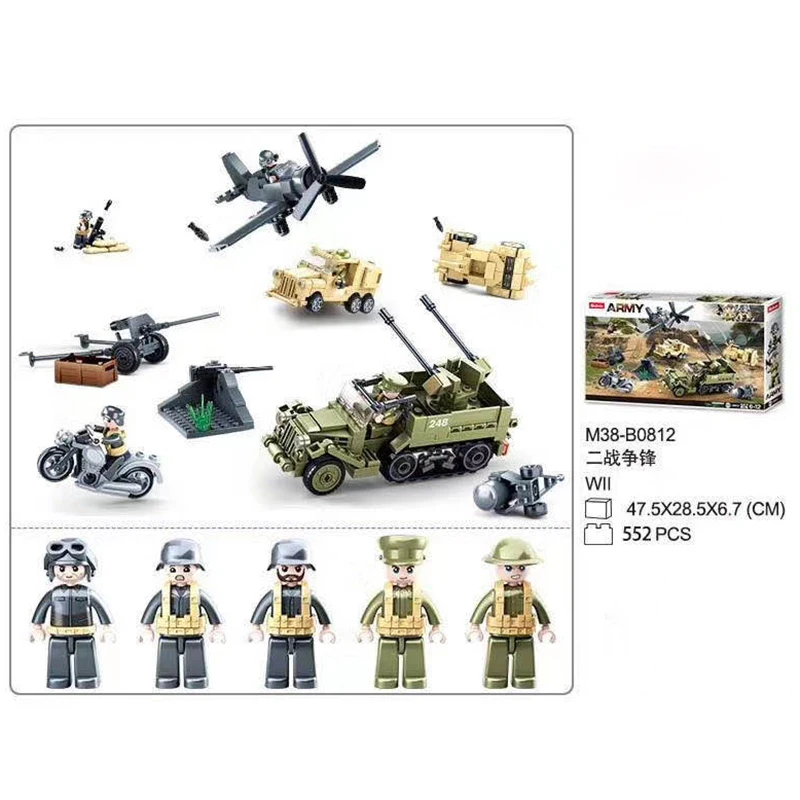 

Tank Model Building Kits 3D Blocks Car Educational Hobbies for Child Bricks DIY Toys