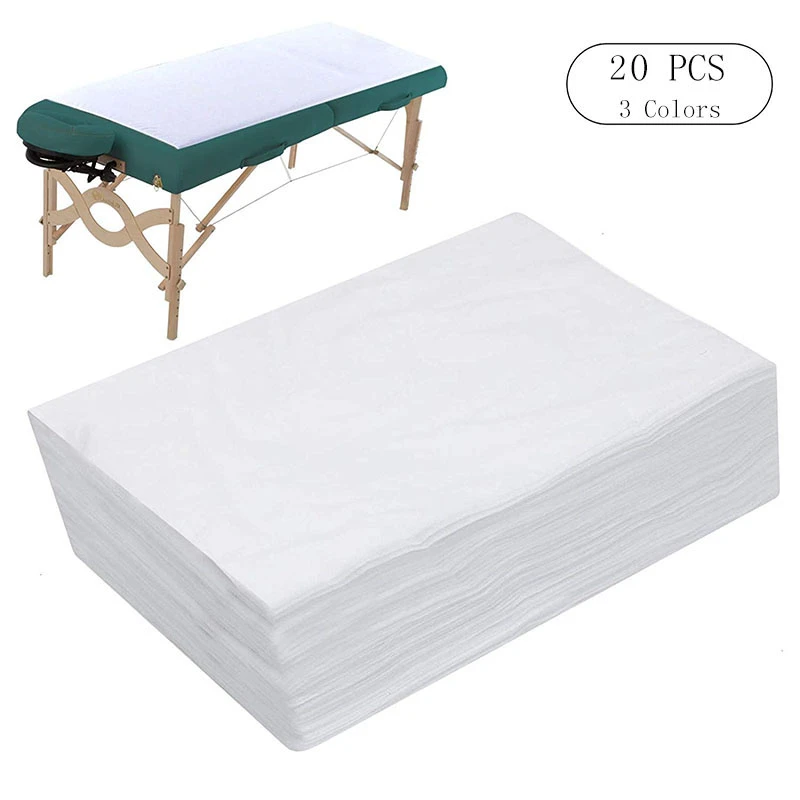 10/20 Pcs Spa Bed Disposable Massage Table Sheet Waterproof Bed Cover Non-woven Fabric, 180 X 80 Cm - Sheets -