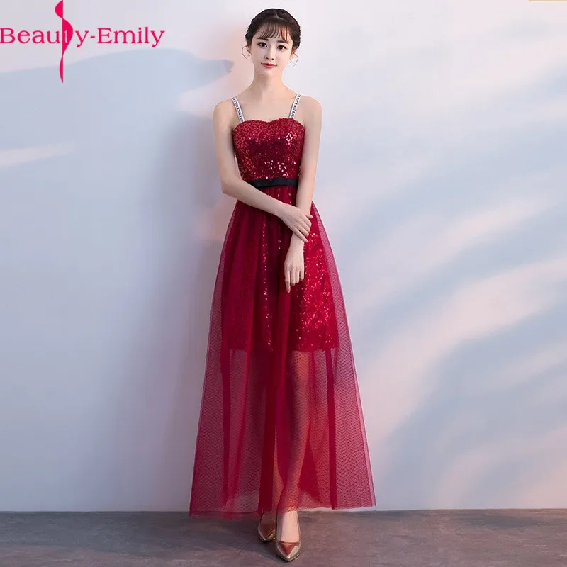 Beauty Emily Shine блестящее вечернее платье 2019 очаровательное милое декольте на тонких бретелях официальные платья, платья Иллюзия платье