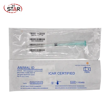 

90pcs 2.12*12mm RFID 13.56mhz NFC bio-glass tag high quality Pet Animal NFC Microchips Syringe with Ntag216 ISO14443A standard