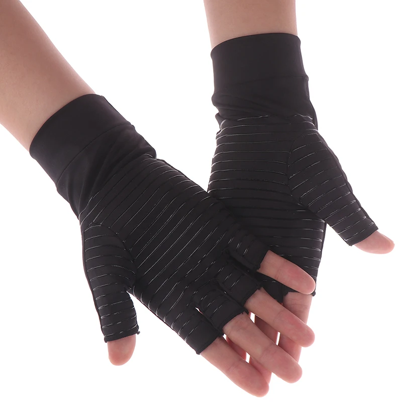 1 Pair Copper Arthritis Gloves Copper Compression Arthritis Gloves Pressure Gloves For Sports