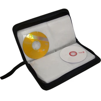 

80pcs Disc CD DVD Capacity Case Storage Holder Map Stripe Box Organizer Carry Case Box Organizer Home Storage