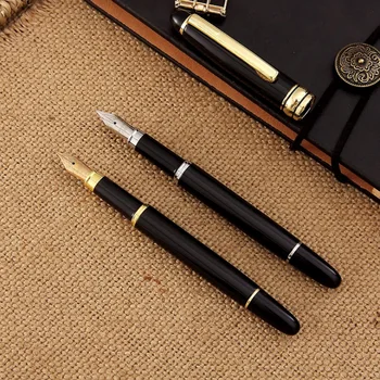 

High Quality Brand 177 Fountain Pen 0.7MM Nib Silver Golden Black Signature Pen Student Stationery Office Supplies