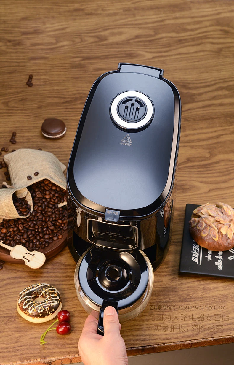 Кофемашина американского типа капельного типа для дома полностью автоматическая светодиодная измельчитель Кофе чайник