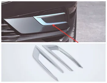 

For Volvo XC60 Accessories 2018 ABS Chrome Car front fog lampshade cover frame Cover Trim Sticker Car Styling 2pcs