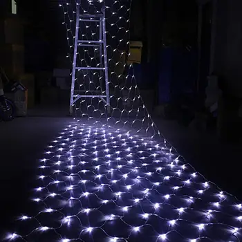 

Flashing String Lights Fishing Net Lamp Fairy Light Romantic Super Bright Durable 110V US Plug 96 Led Xmas Decor Outdoor Garden