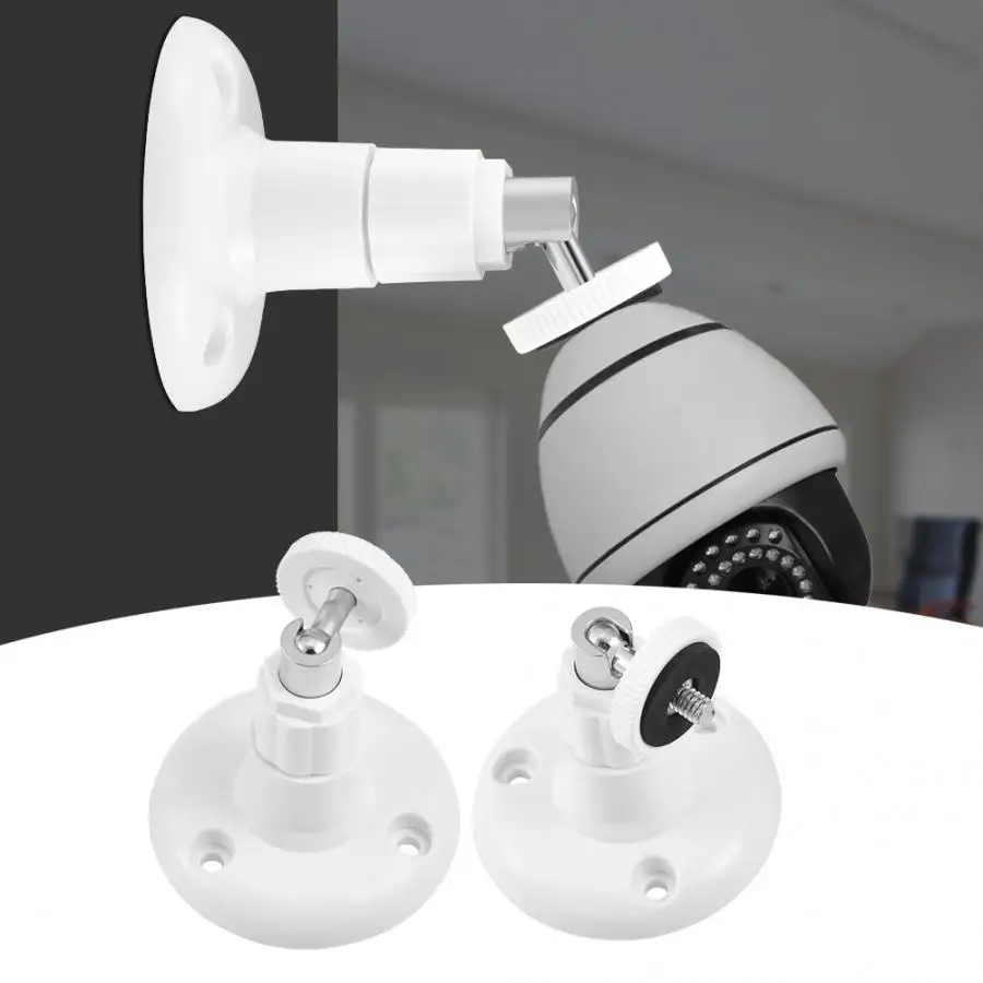 Настенное крепление для камеры безопасности, 2 шт, вращение на 360 градусов, регулируемое внутреннее/наружное крепление для камеры безопасности, монитора, видеонаблюдения