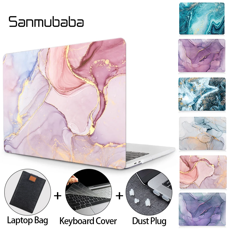 

Sanmubaba Marble Laptop Case For Macbook Air Pro 11 12 13 15 16 2020 Laptop Sleeve for mac book pro 13 inch Cover a2289 a2251
