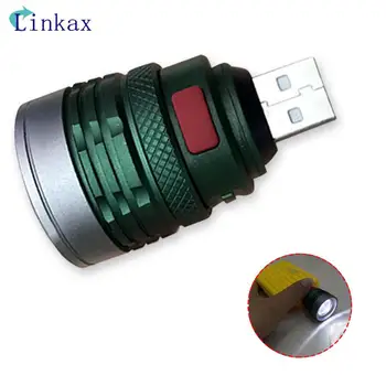 

Portable Ultra Bright Flashlight mini zoomable 3 modes USB Flash light torch lanterna Power by USB interface power bank light