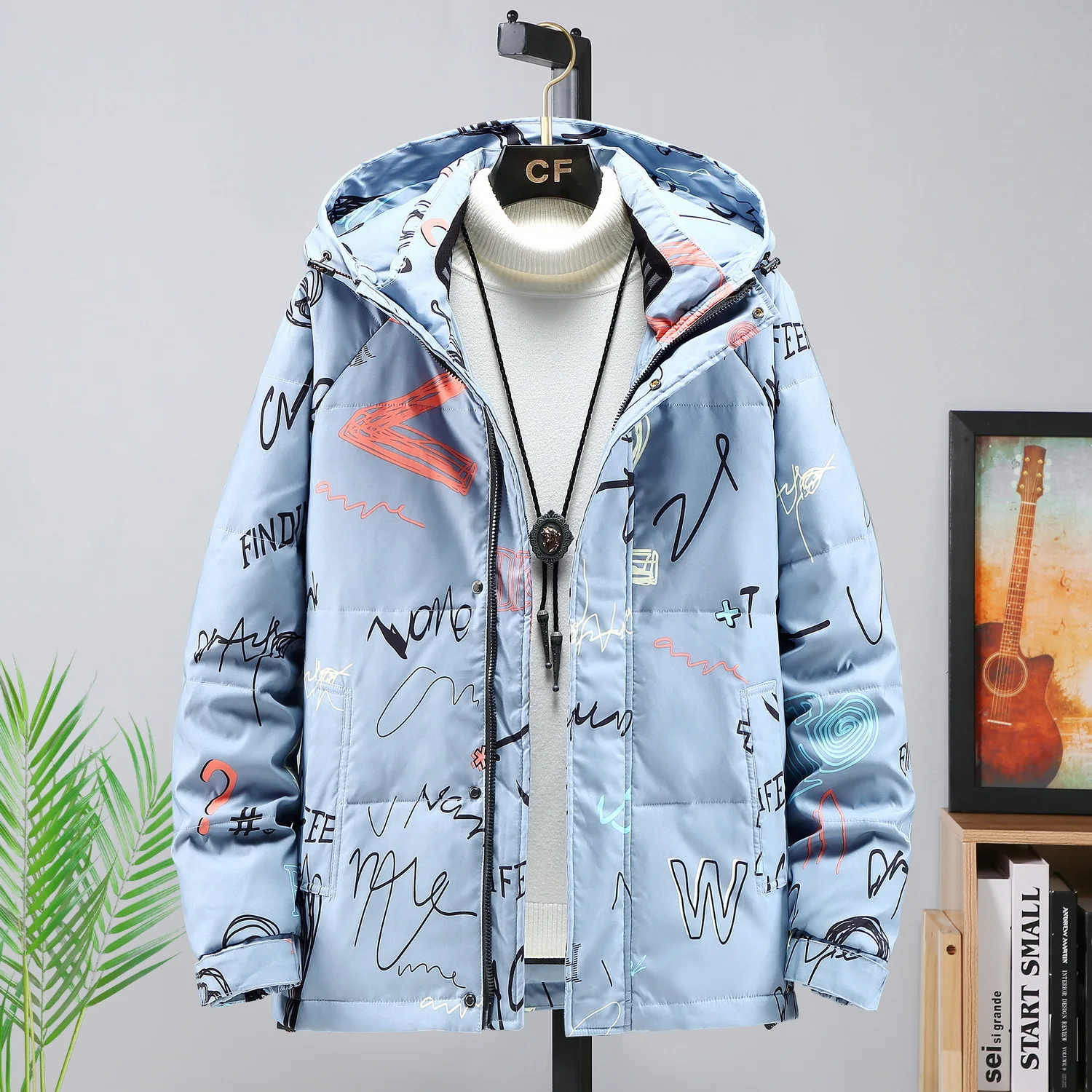 2022 Winter New Men's Hooded Down Jacket Youth Casual Man Jacket Warm Down Jacket Man's Winter Puffer Jacket Men Autumn Coat