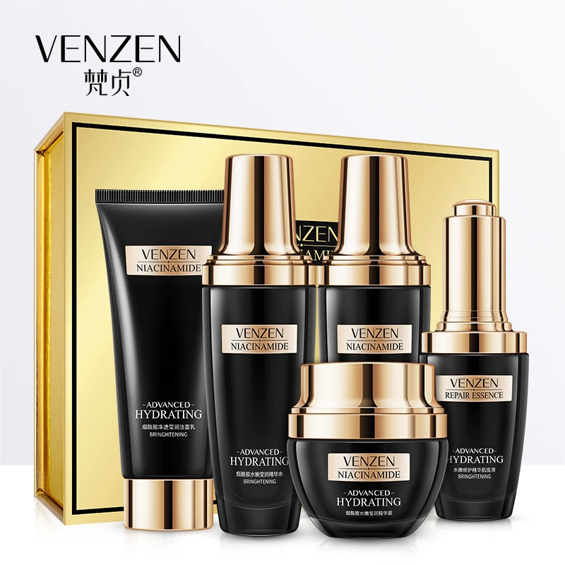 VENZEN 5 шт. Niacinamide увлажняющий Восстанавливающий набор для лица Сужающий поры