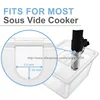 Sous Vide Container with Lid-12qt, Fits Most Sous Vide Cookers - Stainless Steel ANTI-FLOAT RACK 2