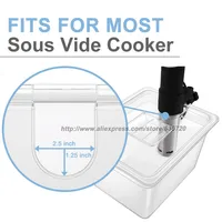 Sous Vide Container with Lid-12qt, Fits Most Sous Vide Cookers - Stainless Steel ANTI-FLOAT RACK 2
