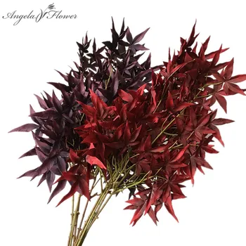 

73CM New Single Maple Leaf Autumn Artificial Flower Plants Retro Home Garden Wedding Decoration Design Flowers Silk Maple Leaves
