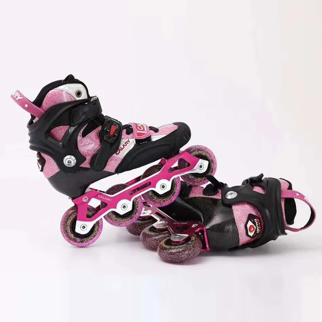 publiek verdrievoudigen worm Eur Size 28-37 Adjustable Child Inline Skates Carbon Fiber Kid's Roller  Skating Shoes Slalom Sliding Patines Similar As Seba - Kids' Sneakers -  AliExpress