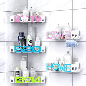 

Bathroom Triangle Rack Hole-free Toilet Wall Storage Rack Plastic Sink Toiletries Storage Rack