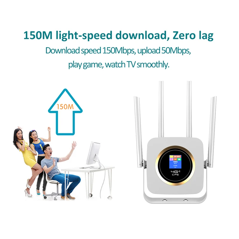 Tianjie Wifi Roteador Hotspot Lte Modem 3000mah Bateria Bolso Cpe Sim Cartão Cpe904 4g - Imagem 5