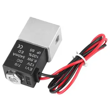 

DC 12V Solenoid Valve 1/4in 1/8in 2 Way Normally Closed Direct-acting Pneumatic Valves for Water Air Gas
