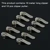 10 meters Zipper #3 White Quilt zipper Nylon coil zippers for sewing wholesale Double Sliders Closed End Sewing Craft ► Photo 3/6