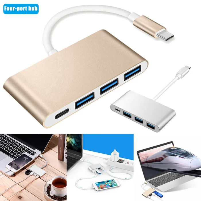 Type C USB 3,0 хаб зарядный адаптер портативный для мобильного телефона ноутбука домашний офис VDX99