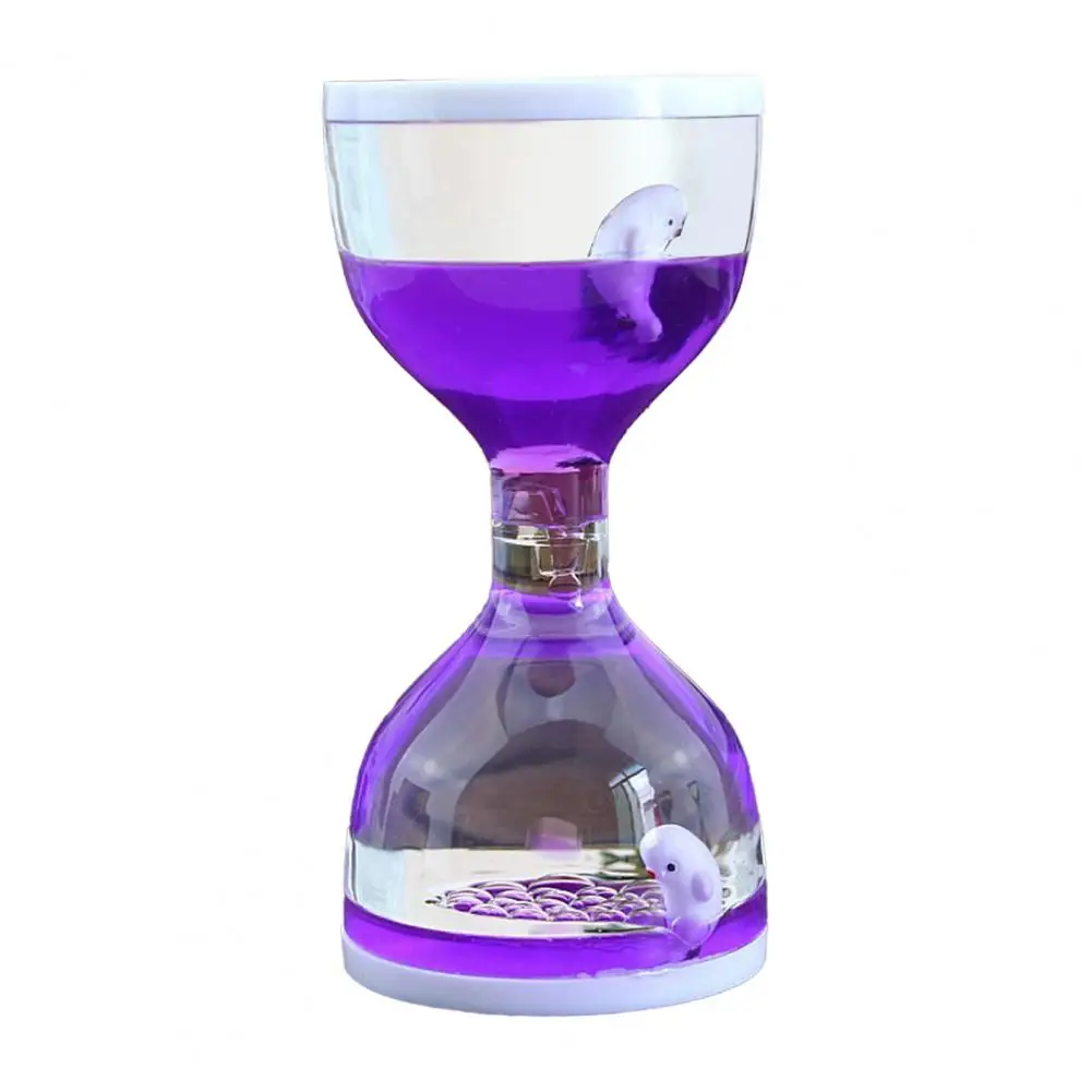 Creative Animal Acrylic Hourglass Timer Liquid Oil Hourglass oil drip hourglass oil dripping Floating Liquid Oil Kids Toy 6