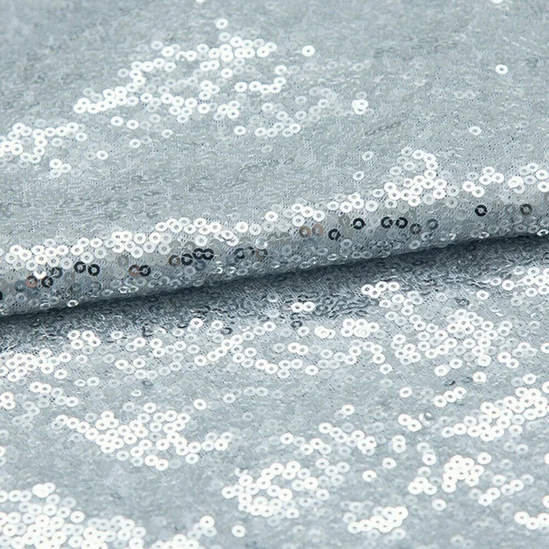 Прямоугольная блестящая скатерть с блестками, блестящая скатерть для свадебной вечеринки, Рождественское украшение стола, серебро