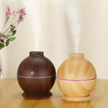

Aroma Diffuser 130ML Air Humidifier Electric USB Wood Grain Ultrasonic Cool Mist Maker Atomizing Humidifier Home Air Purifier