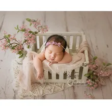 

Baby Photography Accessories Retro Old Blackboard Basket Studio Photoshoot Newborn Props Wood Bed For Boy Photo Background