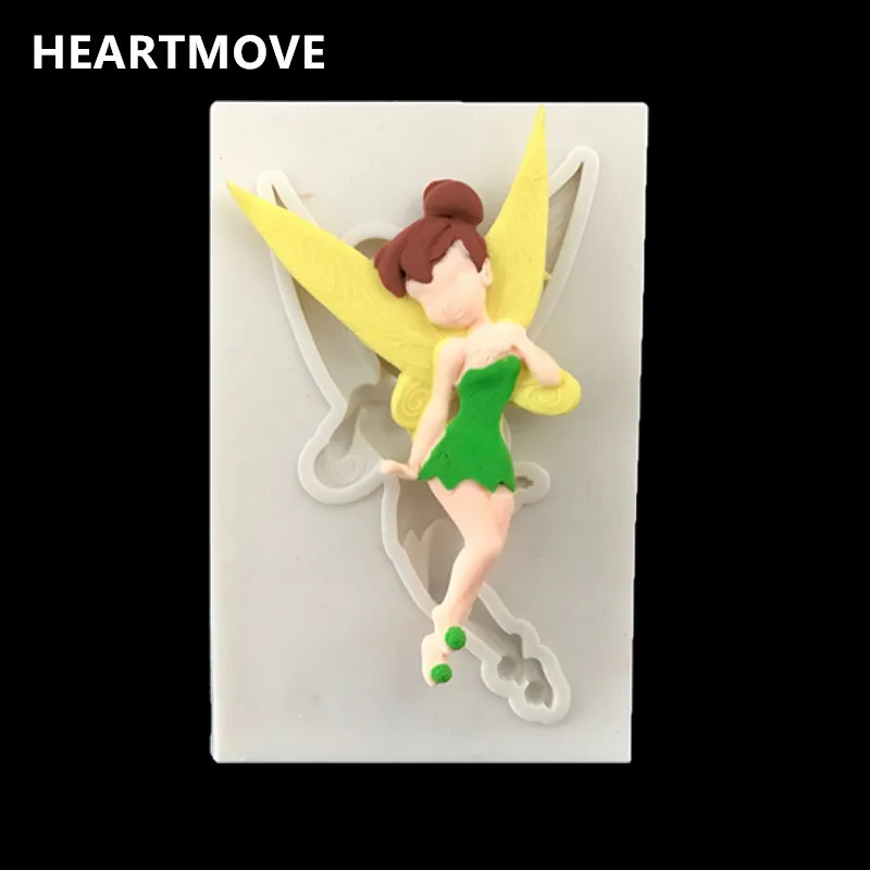 

HEARTMOVE Angel Girl Silicone Cake Mold Party Wedding Fondant Cake Decorating Tools Sugar Paste Chocolate Clay Candy Molds