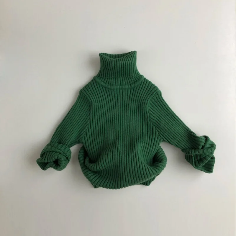 Autumn winter Pullover Sweater fashion Pullover new year christmas new boys and girls high neck knitted pullover top