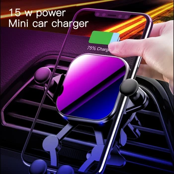 

Fast Car Phone Holder Wireless Charger Vehicle Wireless Charging Cradle Base Stand For Samsung Galaxy S10 Xiaomi Note 10 5