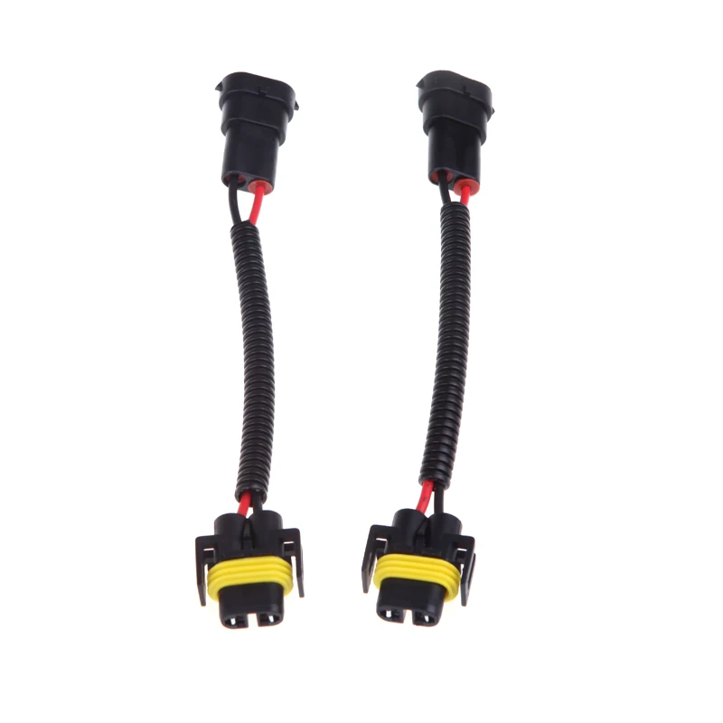 KKMOON 2 шт. 8A12V-24V H8/H9/H11 разъем электросети провода разъем адаптер Аксессуары для противотуманных налобный фонарь лампа