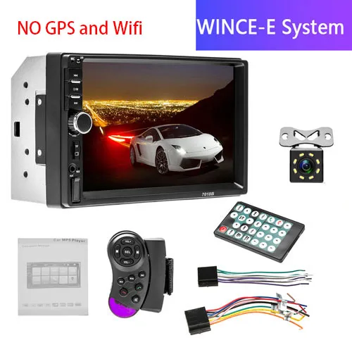 Control and Camera Podofo 2din Автомагнитола Android gps Navi Wifi Автомобильный мультимедийный плеер универсальный авто стерео для Volkswagen Nissan hyundai Kia toyota - Цвет: Control and Camera