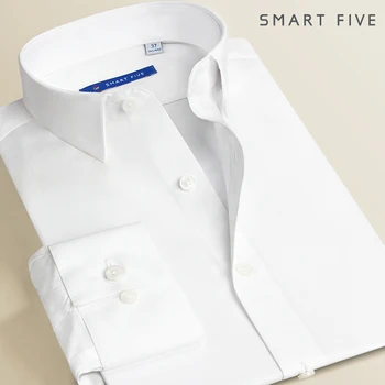 

Pure White Shirt Comfortable Soft Mo Generation Er Backing Shirt Trend Male Business Long Sleeve Shirt