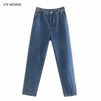 

CFK women Jeans 2019 New Autumn Pants High Waist Casual Solid straight Pants Casual elegant Harem pants