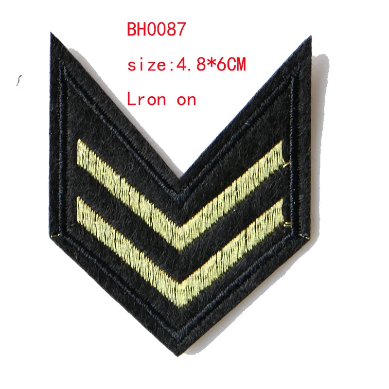 3D 2 Pcs US Marine Corps icon Embroidered Iron on Patches for Clothing DIY Stripes Clothes Patchwork Sticker Custom Badges