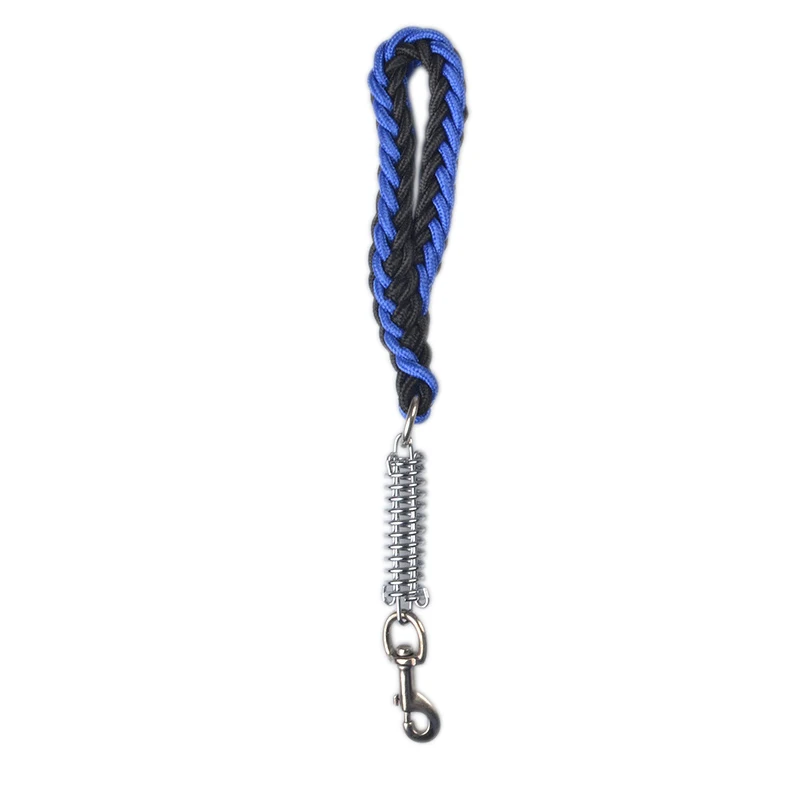 blue black Поводки для собак мульти-многожильный крепкий нейлоновый пружинный поводок для прогулок и упражнений инструменты для собак E2S - Цвет: blue black