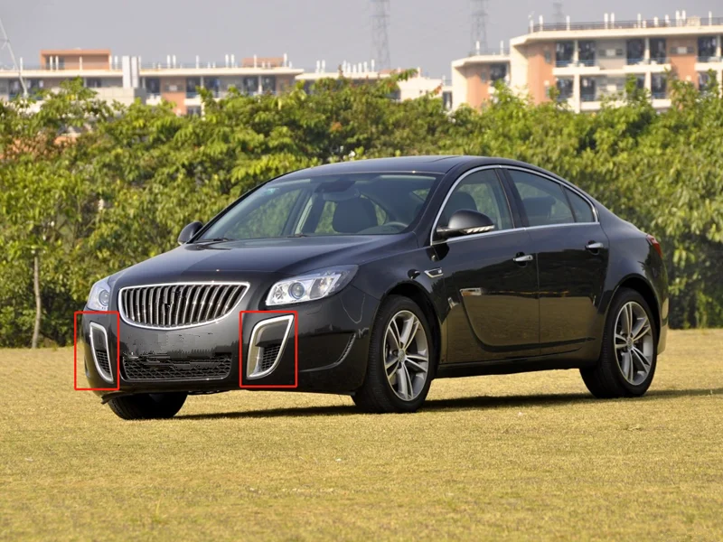 Передний бампер Нижняя решетка решетки для Buick Regal GS 2010- противотуманный светильник рамка противотуманная фара крышка