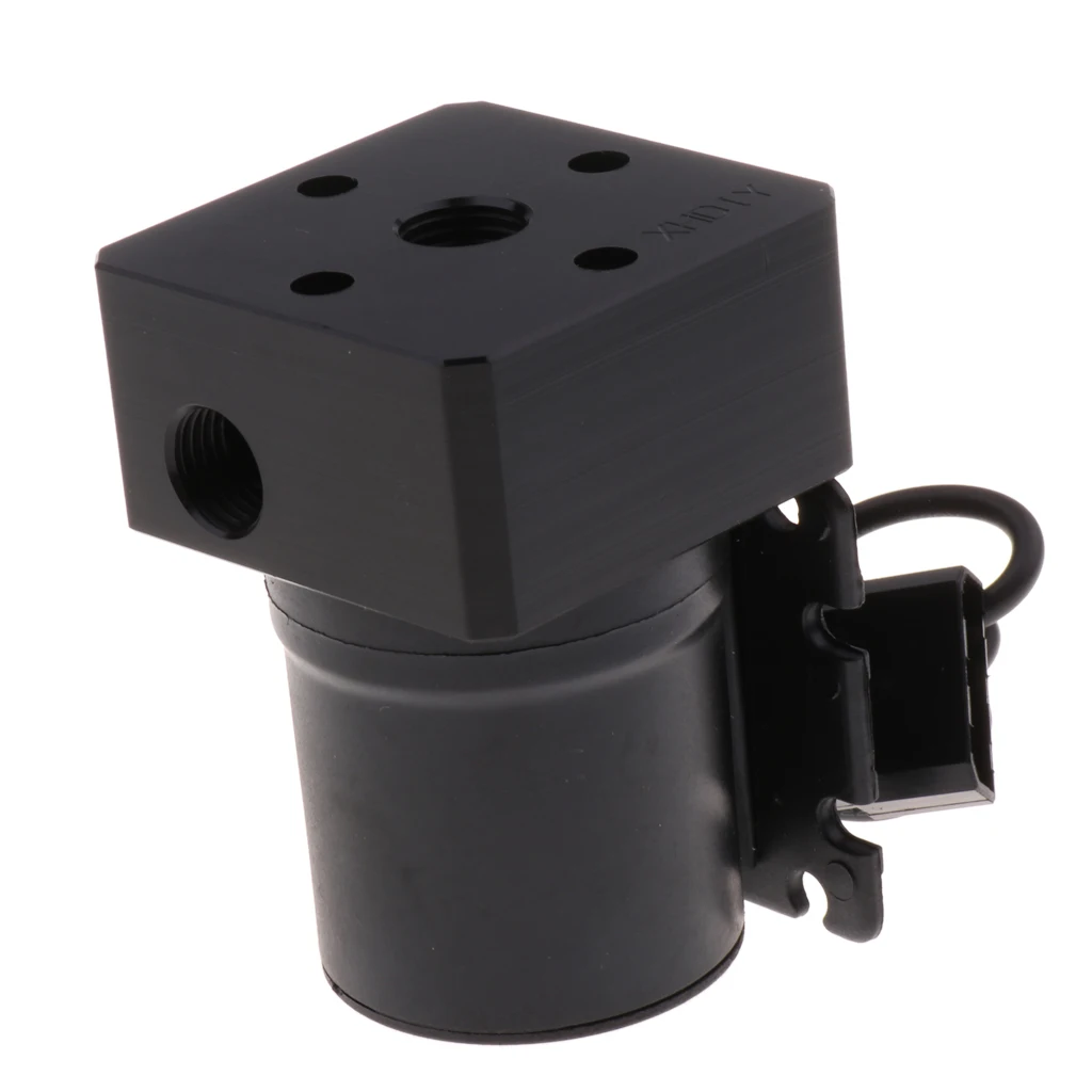

12VDC Pump for PC Water Cooling G1/4" in Thread 2Pin Connector with Black Bracket