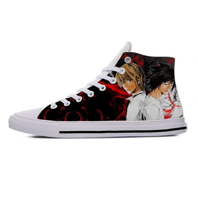 DEATH NOTE THEMED HIGH TOP SHOES (13 VARIAN)
