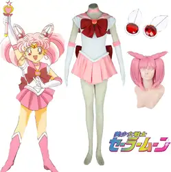 Sailor Moon Sailor Tsukino Usagi маленькая леди Serenity боевой костюм косплей костюм O
