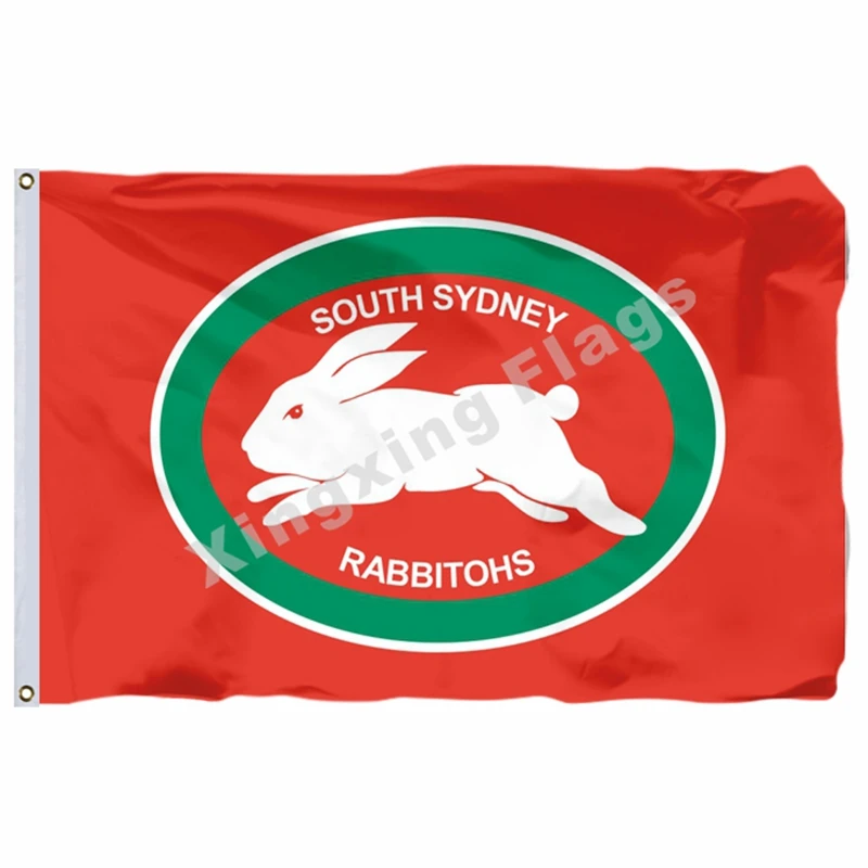 Флаг Южной сиднеи Rabbitohs NRL баннер с модифицированным флагом США 3фт X 5фт полиэстер