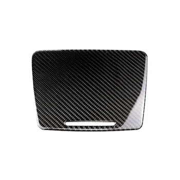

Car Carbon Fiber Interior Water Cup Holder Panel Cover Trim Car Sticker For Mercedes C Class W205 C180 C200 GLC Accessories