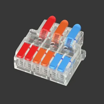 

Quick electrical splitter Wire Connector SPL-636 Universal Push-in Cable Wiring Terminal Block Connectors into 0.5-6mm/Out 0.5-4
