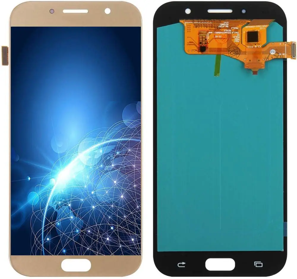 Super AMOLED ЖК-дисплей для Samsung Galaxy A7 2017 A720 A720F и дигитайзер сенсорного экрана в сборе