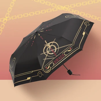 

Anime Fate/stay night Gilgamesh Jeanne d'Arc Alter Portable Folding Sun Rain Umbrella Japanese Men Women Umbrella Xmas Gifts