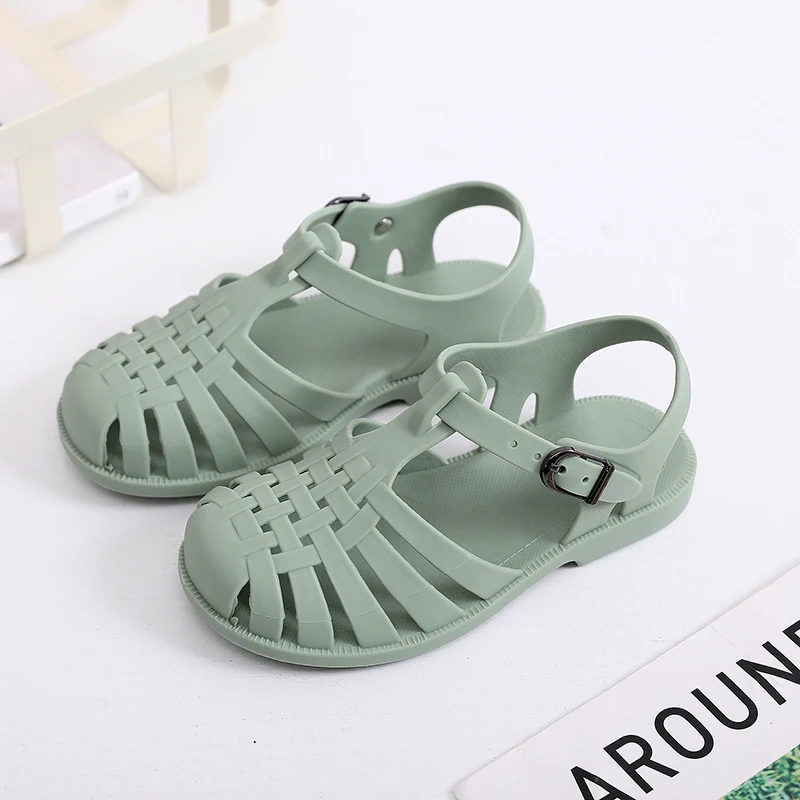 children's shoes for sale Classic Children Sandals Summer Baby Girls Toddler Non-Slip Soft Hollow Casual Kids Shoes Beach Shoes Boys Casual Roman Slippers extra wide fit children's shoes