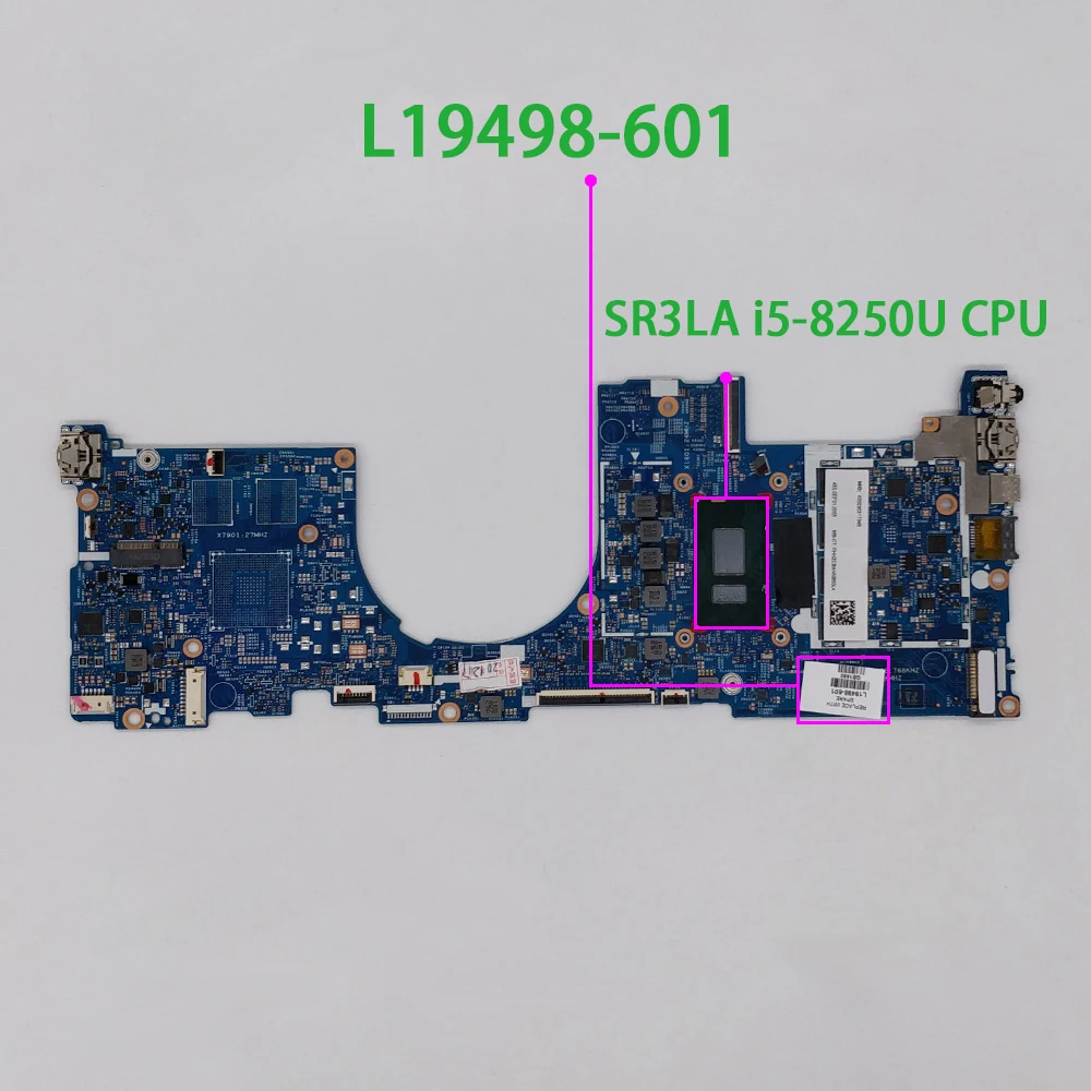L19498-601 L19498-001 UMA w i5-8250U cpu 8G ram для ноутбука hp ENVY 13-ah Series NoteBook PC материнская плата |